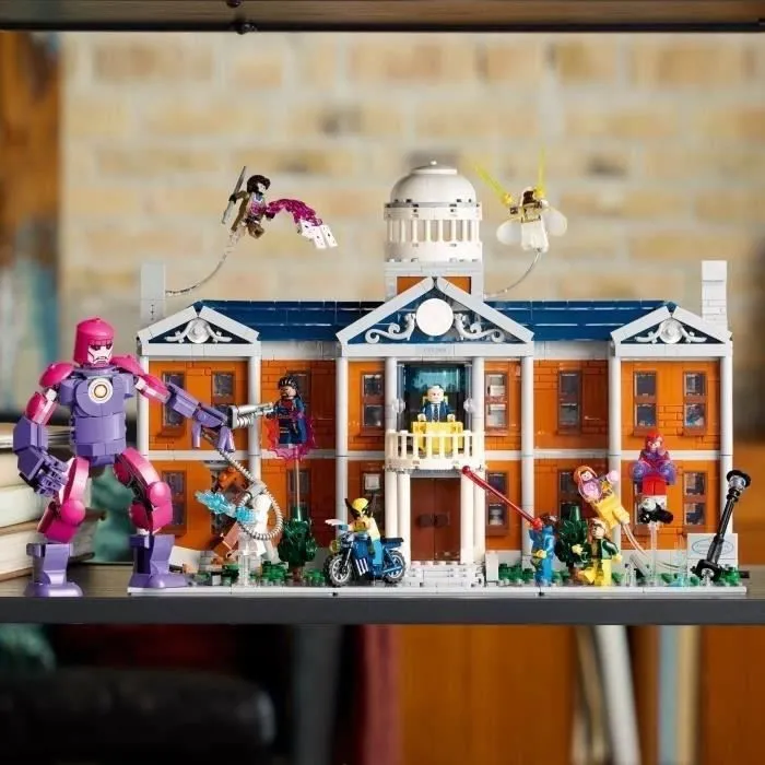 LEGO Marvel Les X-Men : l’institut Xavier - Set de construction pour adultes avec minifigurines dont Wolverine et Professeur X pour-2