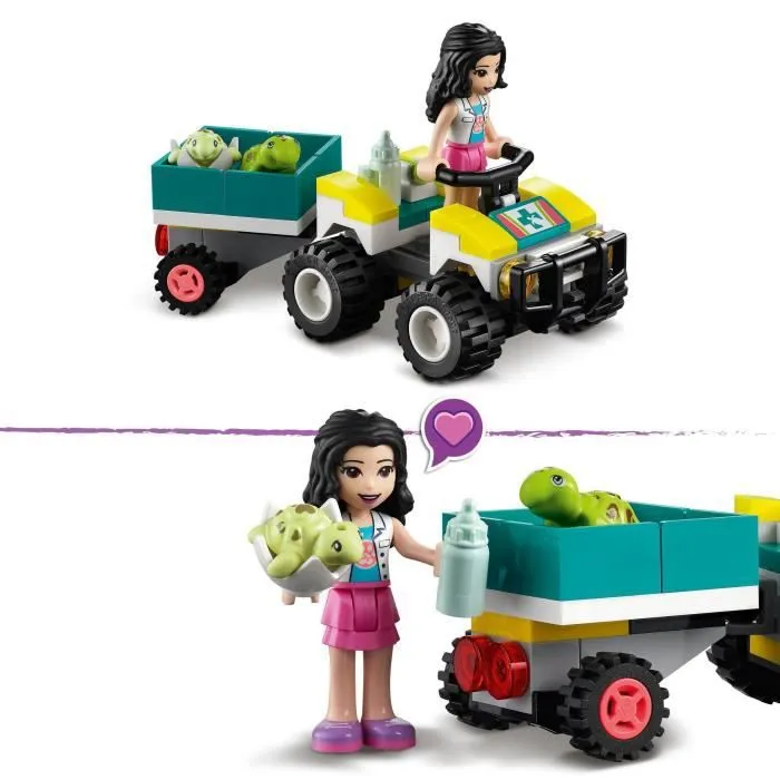 LEGO® 41697 Friends Le Véhicule de Protection Des Tortues, Jouet Créatif pour Enfants dès 6 ans, Figurines Animaux Marins-2
