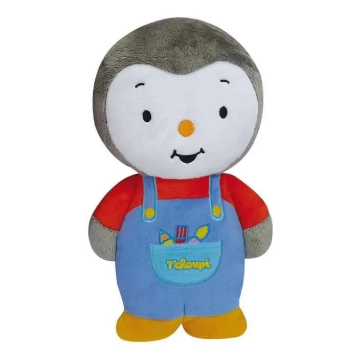 Peluche - JEMINI - T'CHOUPI - 25cm - Mixte - Bleu, rouge, jaune, blanc et gris-1