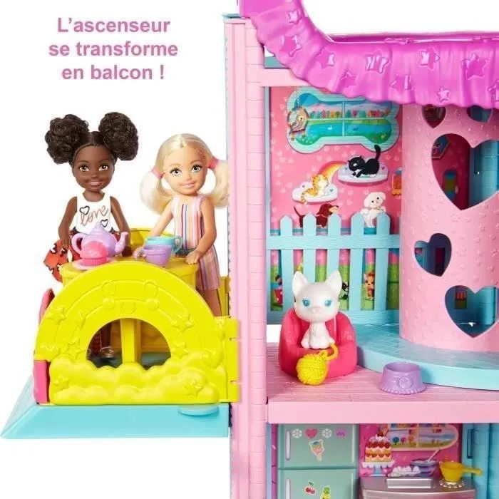 MATTEL L'incroyable Maison de Chelsea et ses animaux Barbie®, 50 cm-6