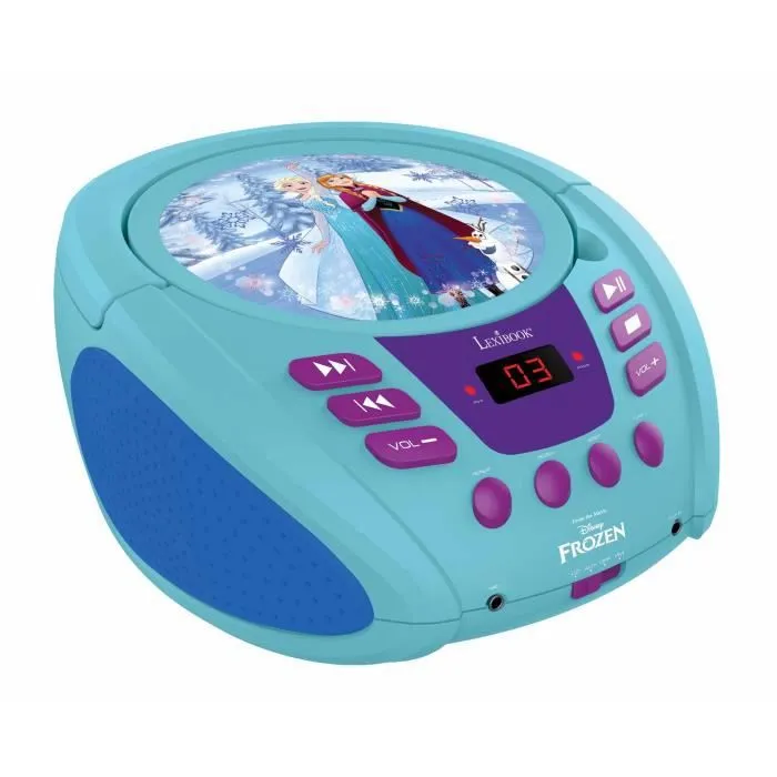 Lecteur CD portable avec prise micro Reine des Neiges-1