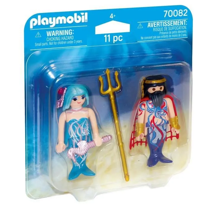PLAYMOBIL Magic - Roi des mers et sirène - Playmobil Duos-0