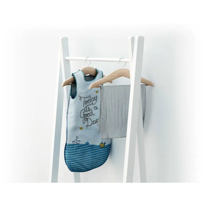 AT4 -  Porte vêtement enfant ESSENTIEL en bois - 30 x 50 x 130 cm  Blanc - Taille unique-1