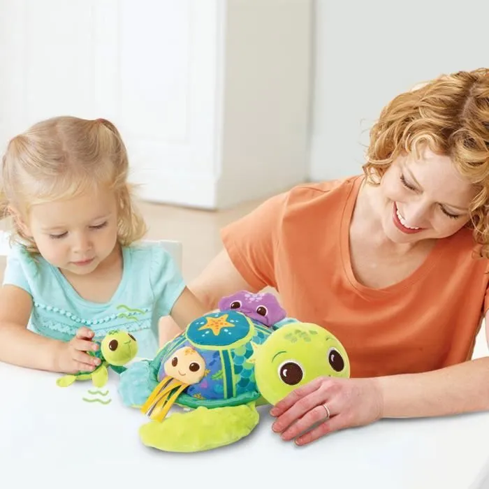 VTECH BABY - Play Green - Juju, Maman Tortue - Éveil des Sens (Bouteilles Plastique Recyclées)-1
