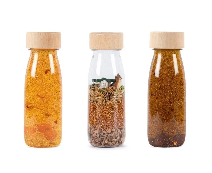 Bouteilles sensorielles - Petit Boum - Woodland - 3 flacons - Éveil Montessori - Mixte-0