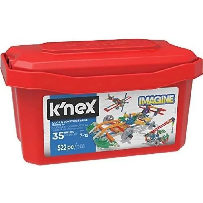 Jouet éducatif de construction - KNEX - Imagine Click & Construct - 522 pièces - À monter soi-même - Mixte-0