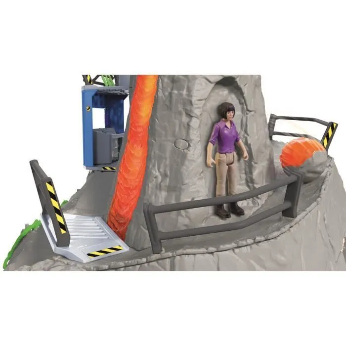 Expédition au grand Volcan, 1 figurine de chercheuse et 2 jouets dinosaures, Pour enfants dès 5 ans, Schleich 42564 DINOSAURS-7
