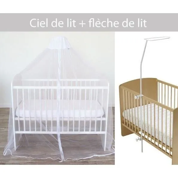 DOMIVA Ciel de lit moustiquaire et flèche simple-3