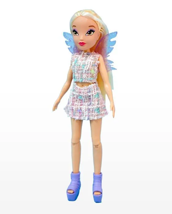 Poupee Bizak - 62551212-2 - Winx poupee de Base, fee 24 cm et 7 Points d'articulation, Personnage fee Stella ((62511212)-2