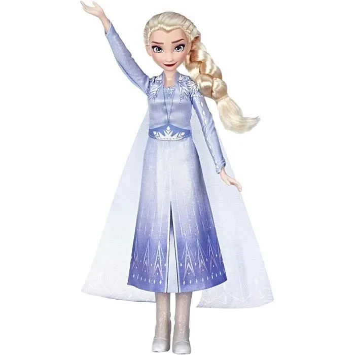 Disney La Reine des Neiges 2 - Poupee Princesse Disney Elsa chantante (français) - 27 cm-0