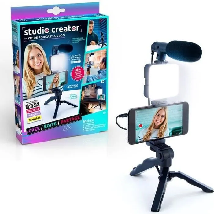 Kit de Vlogging - Studio Creator - INF 033 - Canal Toys-0