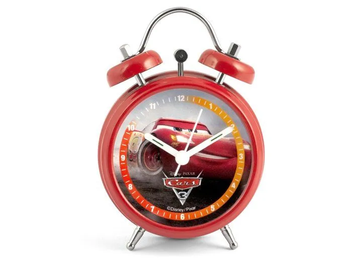 Reveil enfant Home - 8400 - Disney Cars Set Réveil Mug, Porcelaine, Rouge, Unique, 2 unités-2