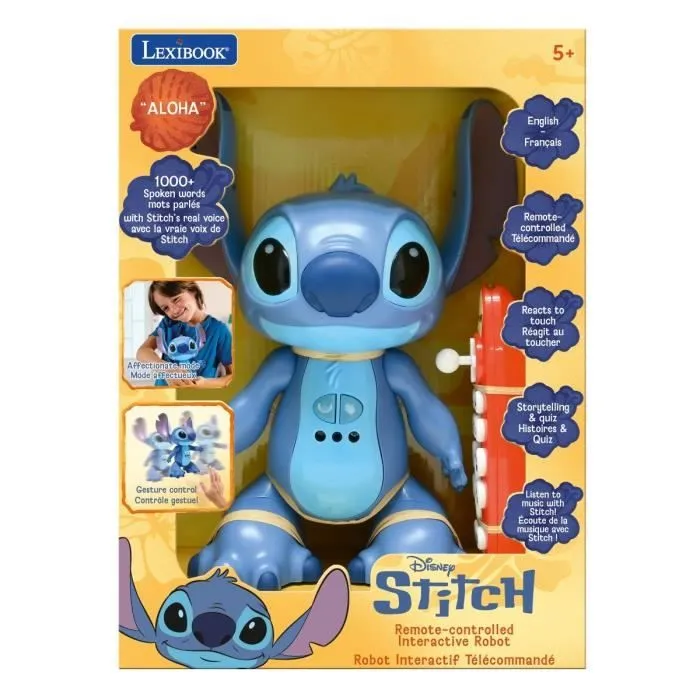 Lexibook - Robot Stitch télécommandé bilingue et intéractif, avec la vraie voix de Stitch-4