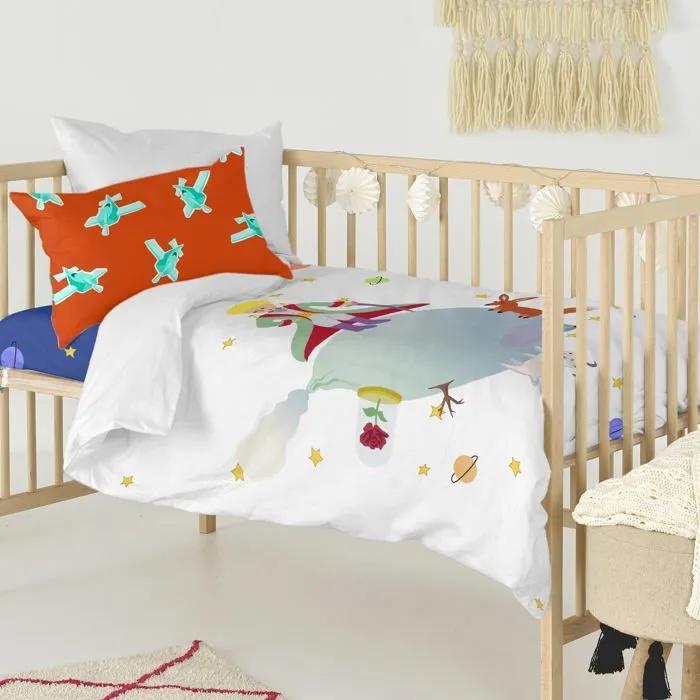 Parure housse de couette 2 pièces Le petit prince 100x120 cm (Berceau)-2