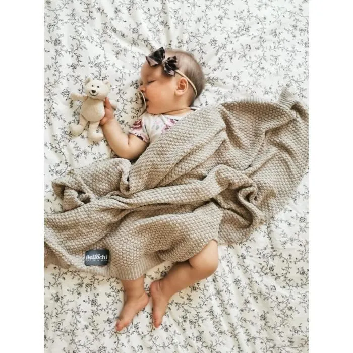 Bellochi Premium Couverture Bébé Naissance - 100% Bambou - Douce Couverture Bebe Ete pour une Fille ou un Garçon - 100x80 cm -Verte-2