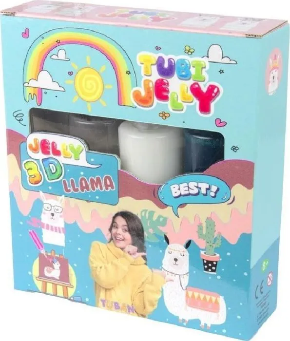 Jeu de pate a modeler Tuban Tubi Jelly Set de 3 couleurs différentes ''150ml'' + un petit bol - 3D Lama-1