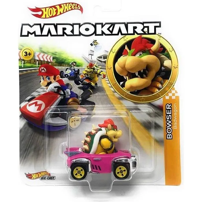 Hot wheels mario kart die cast 1:64 - Voiture/ kart Bowser - Neuf-0