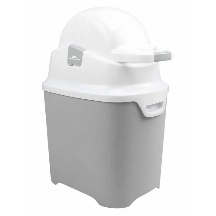 BEBECONFORT Poubelle à couches anti-odeur, Couvercle anti-odeur, Compatible avec tout sac poubelle, 20 à 30 couches, Grise-0