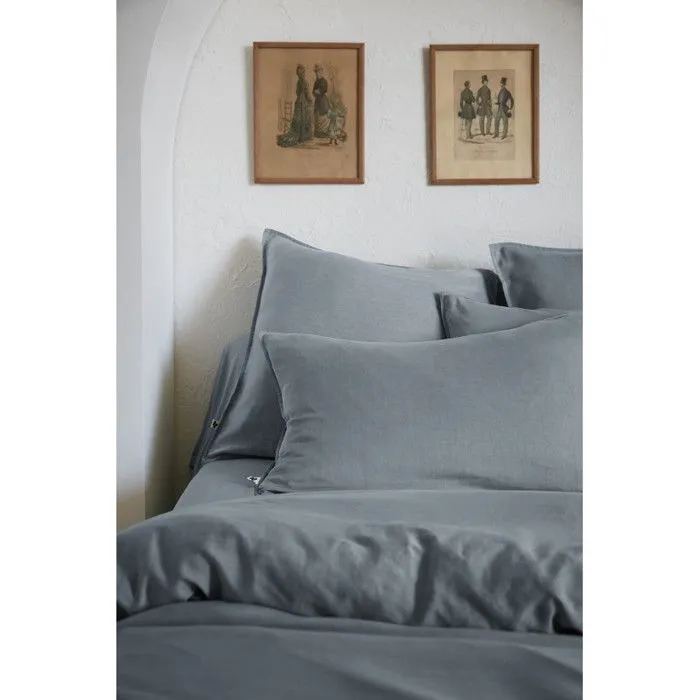 Drap housse "Lysandre" toutes dimensions "Lyocel" L'effet Papillon - Lysandre Stone - 140 x 200 cm bonnet de 30 cm-2