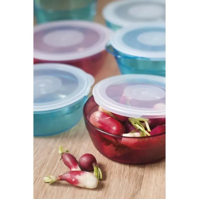 PLASTOREX Coupelle Ronde Micro-Ondable Polypropylène 60 cl Violet-2