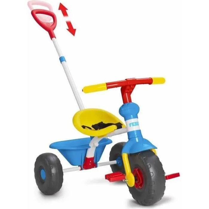Tricycle Baby Trike 3 en 1 - FEBER - Bleu - Pour Bébé à partir de 1 an-0