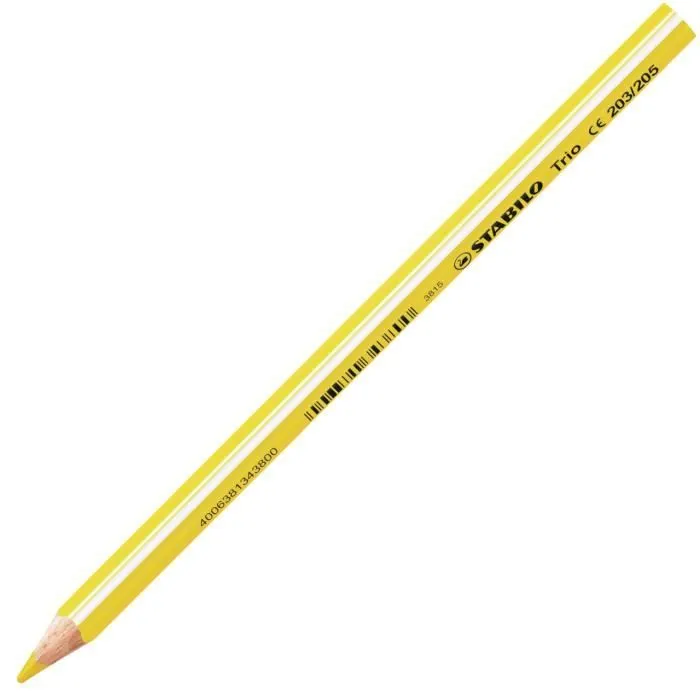 Crayon de couleur - STABILO - Trio - 18 couleurs - Mine robuste 4,2 mm - Lot de 6 pièces-1