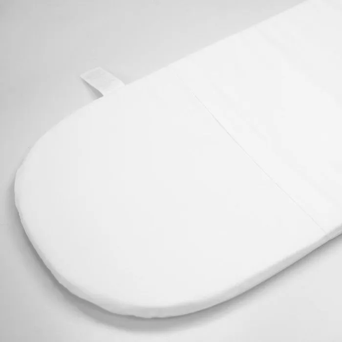 Matelas ovale bébé – Couffin Moïse panier à langer – Made in France Blanc Taille Unique-2