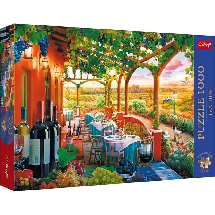 TREFL PREMIUM PLUS QUALITY-PUZZLE TEA TIME: VIGNOBLE ITALIEN-1000, SER-1