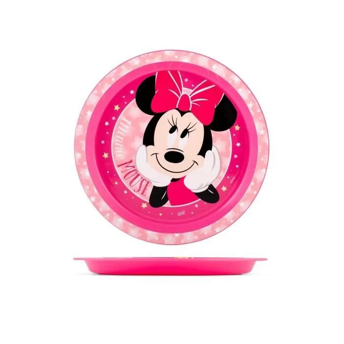 DISNEY MINNIE - Ensemble repas (assiette, bol, verre)-1