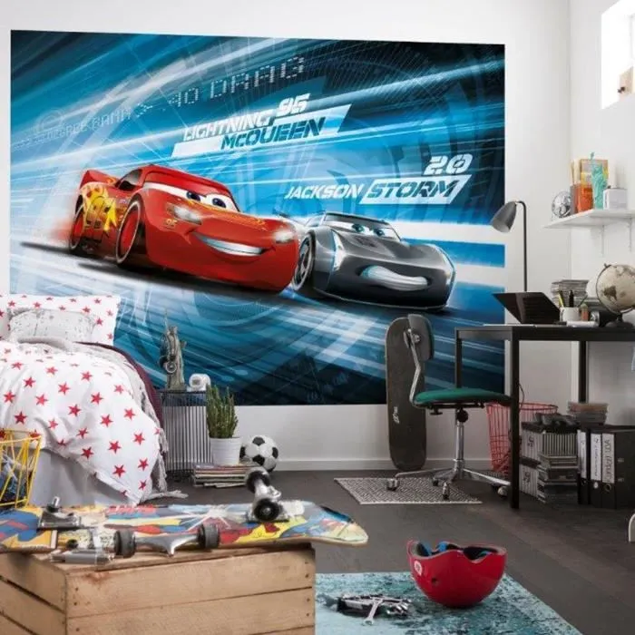 Komar Photo mural Cars Simulation 184x254 cm Rouge-0