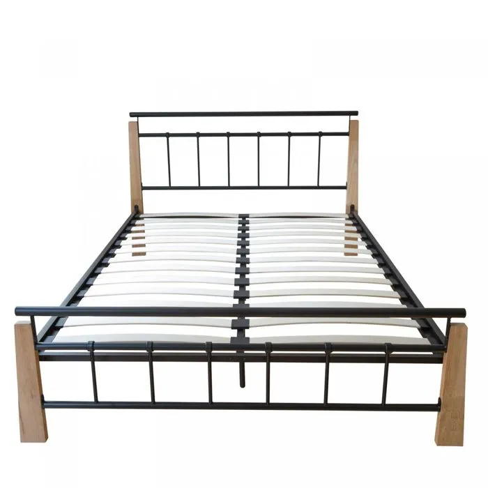 Design metal lit double 140 x-2
