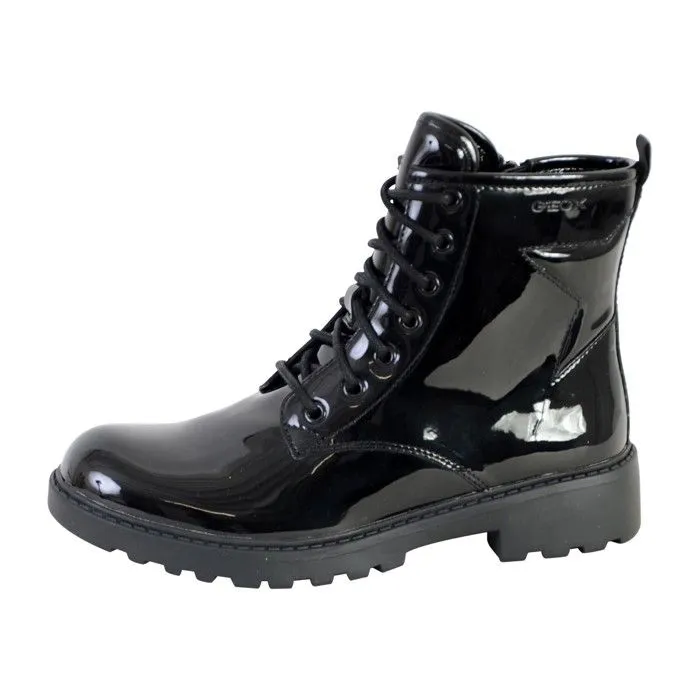 Bottines Geox Casey - Fille - Noir - Lacets ronds - Confort exceptionnel-0