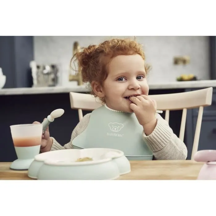BABYBJÖRN Ensemble Repas Bébé, lot de 4, Bleu pastel-2