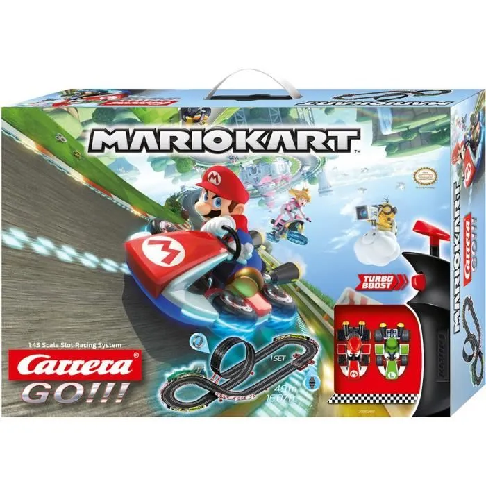 Circuit - CARRERA-TOYS - Carrera GO!!! Circuit Nintendo Mario Kart 8 - Intérieur - Enfant - Mario - Mixte-0
