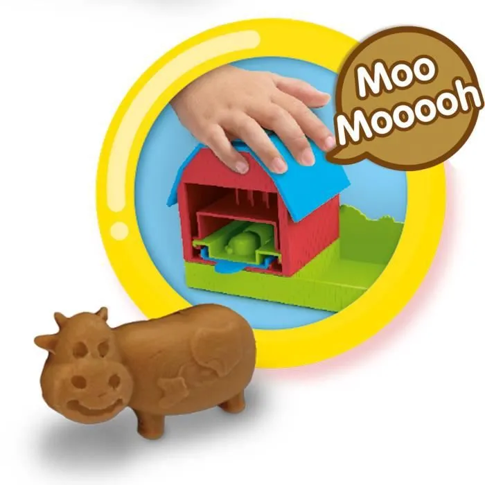 SES CREATIVE - Presse à pâte à modeler - Bruits de la ferme - Enfant - À partir de 3 ans-3