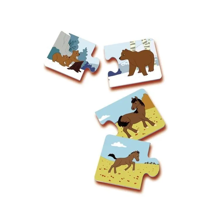 Jeu éducatif Maman et ses petits, Découverte des animaux, Dès 2 ans, Ravensburger-1
