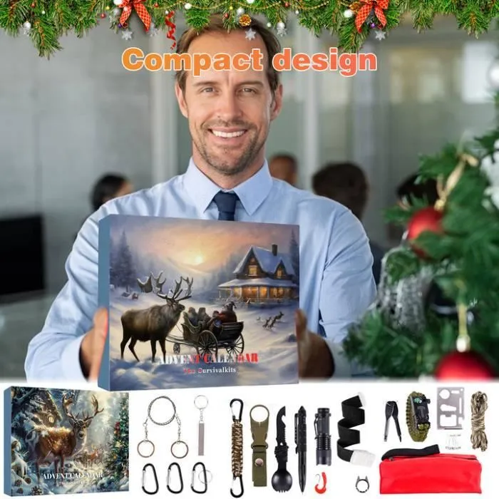 Calendrier de l'avent homme - Outils de survie - Calendrier de l'Avent 2024-2