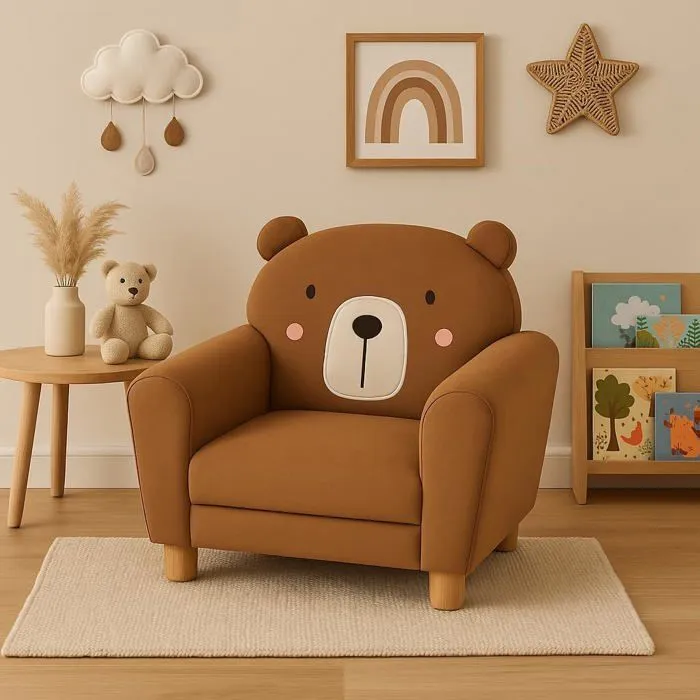 Atmosphera - Fauteuil Enfant Ours Marron-2