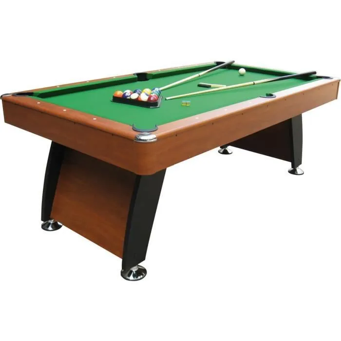 Billard semi-professionnel - DEVESSPORT - Alejandria - Marron - 212x118x78 cm - 85 Kg - Adulte-0