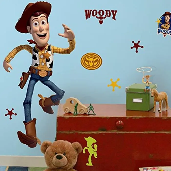 Sticker - Disney - Woody - 101,6 x 45,7 cm - Repositionnable - Décoration murale-2