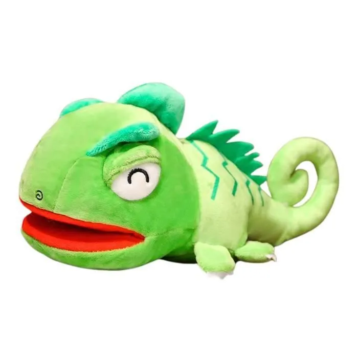 Peluche Mascotte Marionnette Dragon Vert 30 cm-0