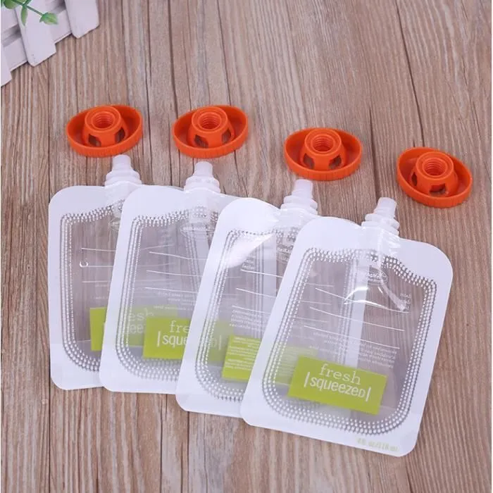 Gourdes Réutilisables - Squeeze station - Création Fait Maison - Bébé Mixte - Lot de 50pcs-0