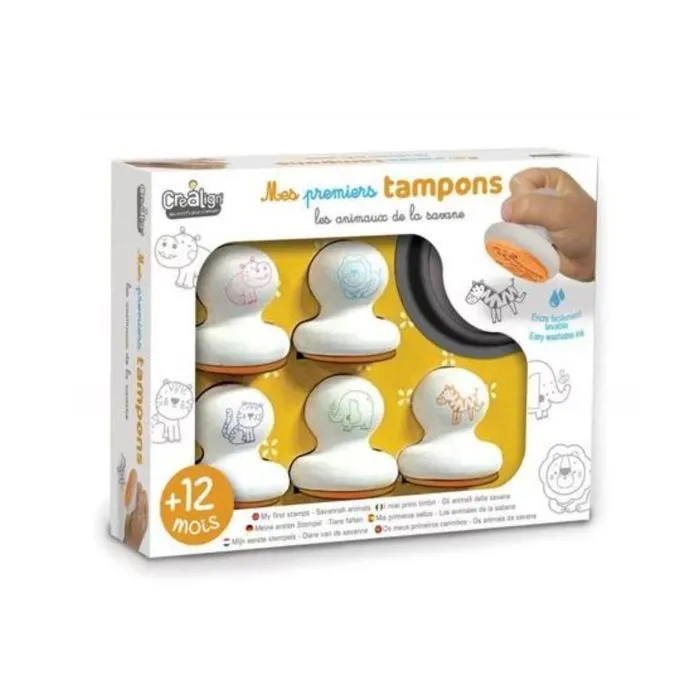 Mes premiers tampons - Animaux de la savane-0