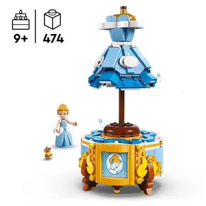 LEGO Disney Princess 43266 La Robe de Cendrillon - Jeu de construction pour fille 9 ans-1