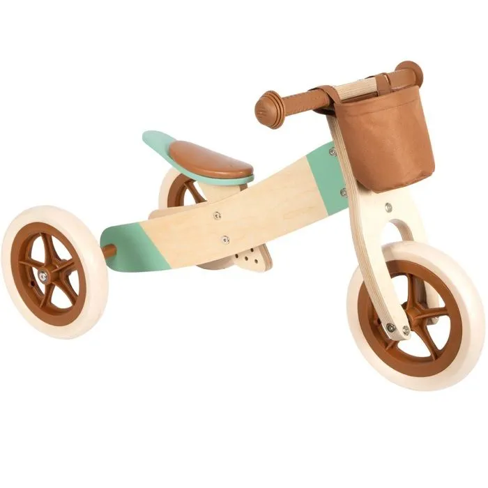 Small foot company - Draisienne Tricycle 2 en 1 Maxi Brun caramel - LEGLER-2