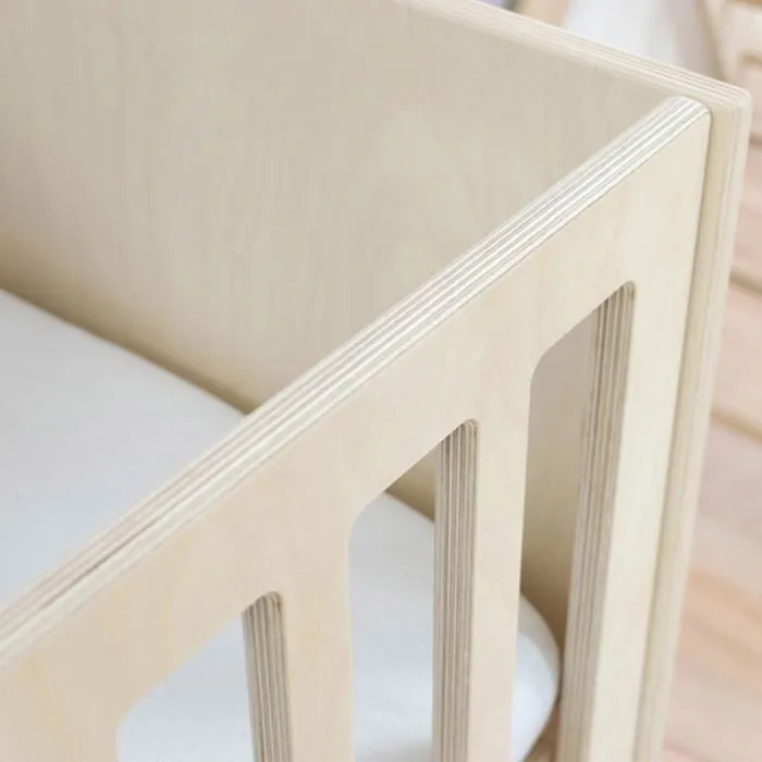 Lit bébé CHRUPPY 60 x 120 cm blanc et naturel-3