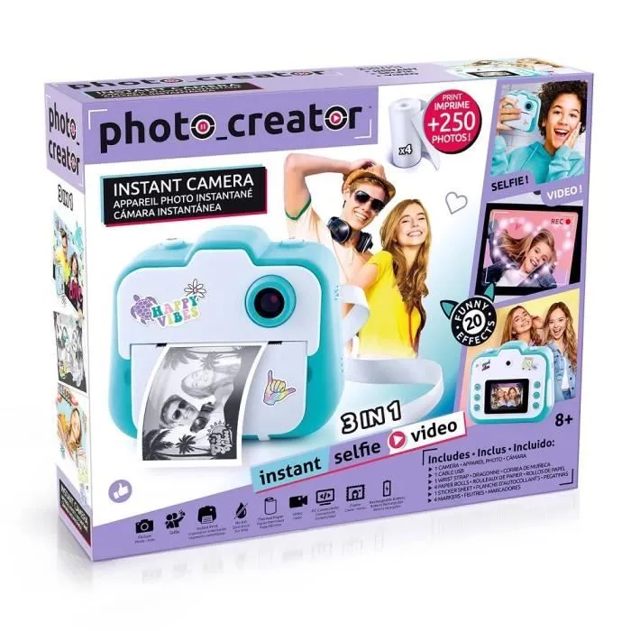 Appareil photo instantané 3 en 1 - CANAL TOYS - CLK 001 - Bleu - A partir de 8 ans-4