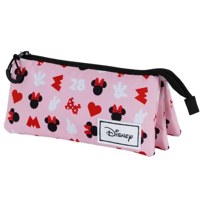 Trousse - KARACTERMANIA - Minnie Mouse Pinky - Rose - Toile - Zippée-0