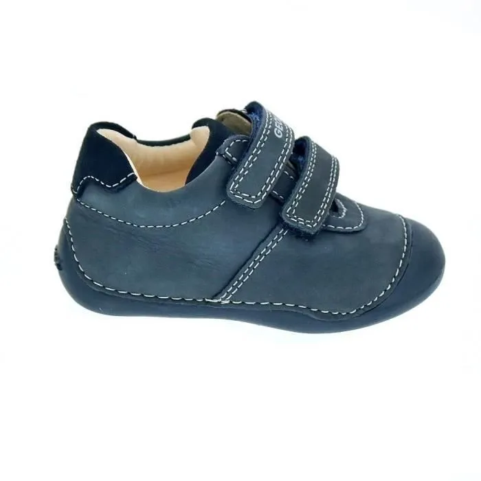 Basket Enfant - Geox - Tutim - Scratch - Bleu - Confortable-1