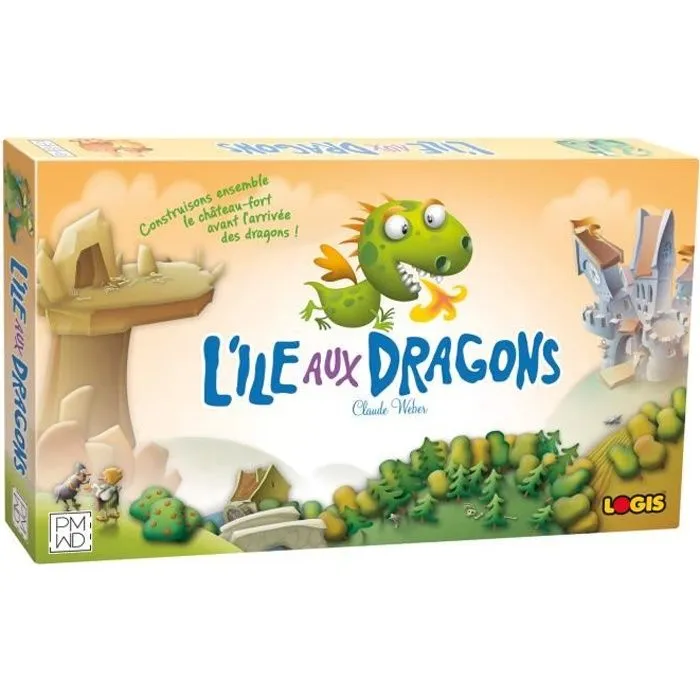 Jeu coopératif - PIATNIK - L'Ile aux Dragons - 2 à 4 joueurs - À partir de 5 ans - 20 min-0